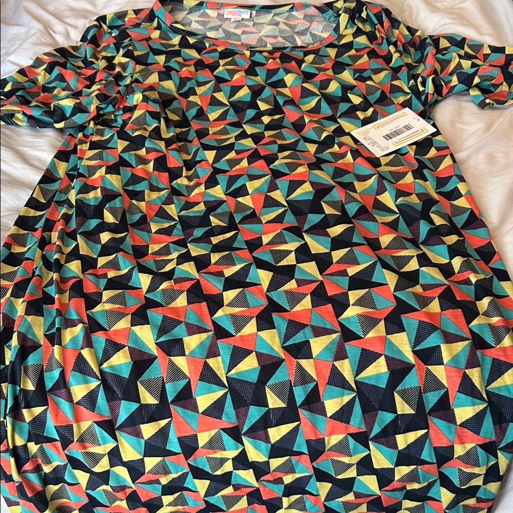 Lularoe Colorful Geometric Pattern Dress